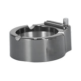 Cigarette Ashtray Stainless Steel Match Lighter Cigarette Ashtray for Home Office DecorationBlack - Extra Image