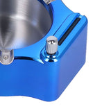 Cigarette Ashtray Stainless Steel Match Lighter Cigarette Ashtray for Home Office DecorationBlue