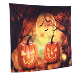 Halloween Tapestry Wall Hanging Mat Carpet Background Decoration Home Party Photo Studio Supplies150x150cm / 59.1x59.1in