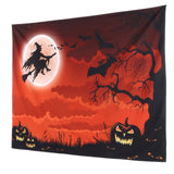 Halloween Tapestry Wall Hanging Carpet for Bedroom Living Room Dormitory Background Decor200x150cm - Side View