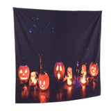 Halloween Tapestry Decorative Wall Hanging Carpet for Bedroom Living Room Office Festival230x180cm / 90.6x70.9in - Top-Down View