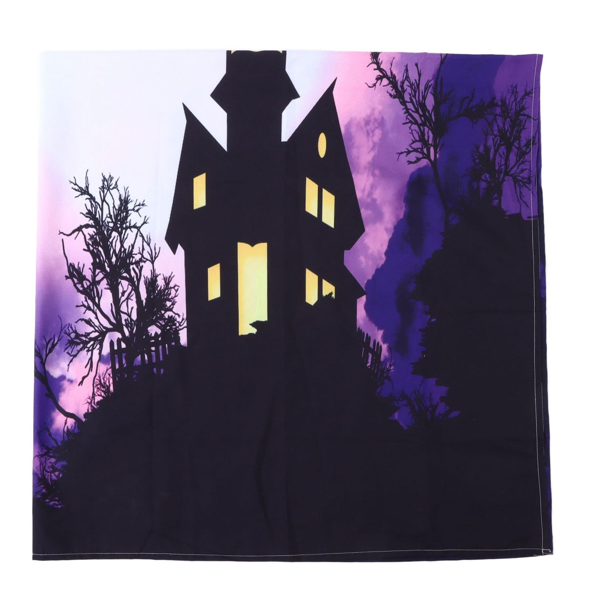 Halloween Castle Pattern Tapestry Wall Hanging Carpet Photography Background Home Party Decoration200x150cm / 78.7x59.1in