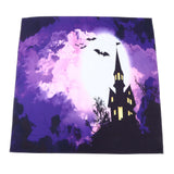 Halloween Castle Pattern Tapestry Wall Hanging Carpet Photography Background Home Party Decoration200x150cm / 78.7x59.1in - Rear View