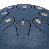 6in 8 Tones Tongue Drum with Mallets Music Book Musical Percussion Instruments for Meditation EntertainmentNavy Blue