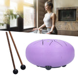 6in 8 Tones Tongue Drum with Mallets Music Book Musical Percussion Instruments for Meditation EntertainmentPurple