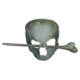 Halloween Hairpin Iron Small Exquisite Reusable Lifelike Halloween Hair Stick for Party Bar HomeSkull