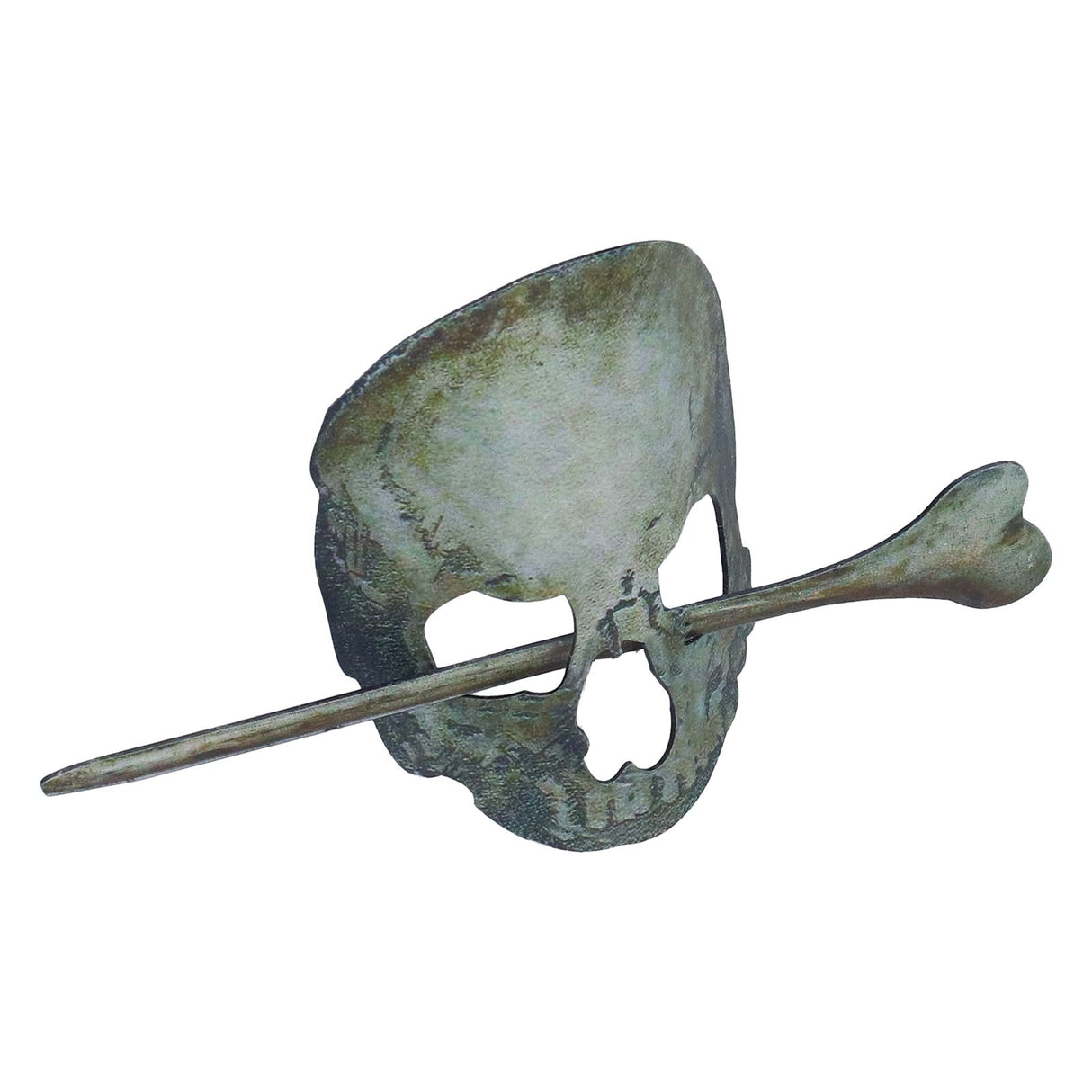 Halloween Hairpin Iron Small Exquisite Reusable Lifelike Halloween Hair Stick for Party Bar HomeSkull