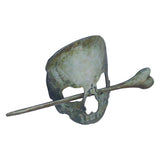 Halloween Hairpin Iron Small Exquisite Reusable Lifelike Halloween Hair Stick for Party Bar HomeSkull