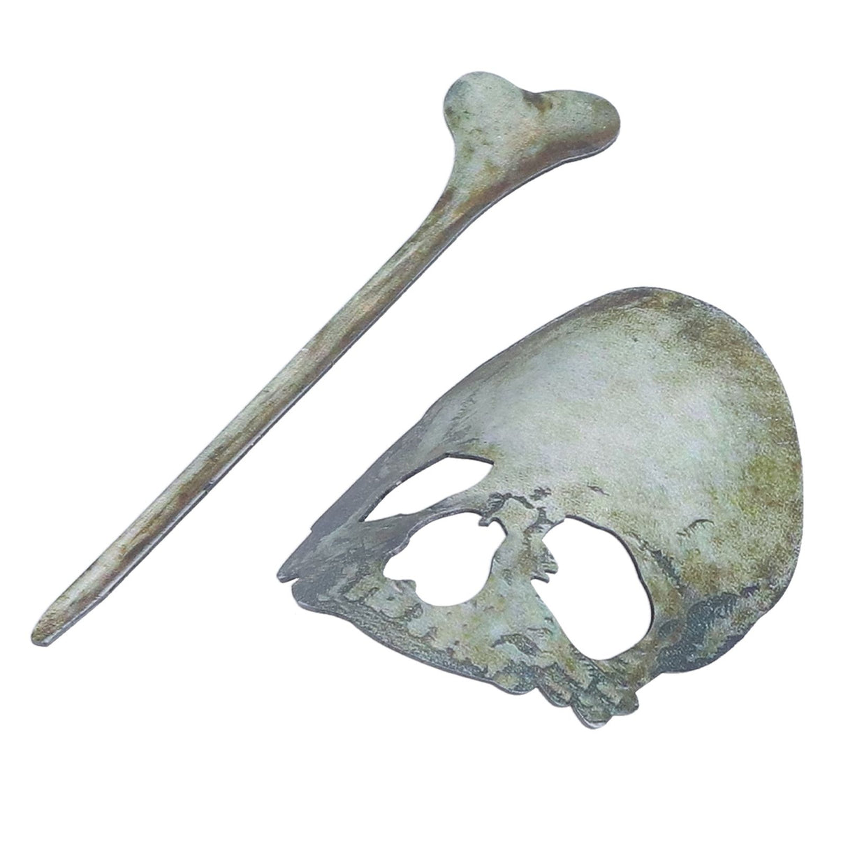 Halloween Hairpin Iron Small Exquisite Reusable Lifelike Halloween Hair Stick for Party Bar HomeSkull