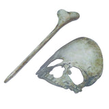 Halloween Hairpin Iron Small Exquisite Reusable Lifelike Halloween Hair Stick for Party Bar HomeSkull