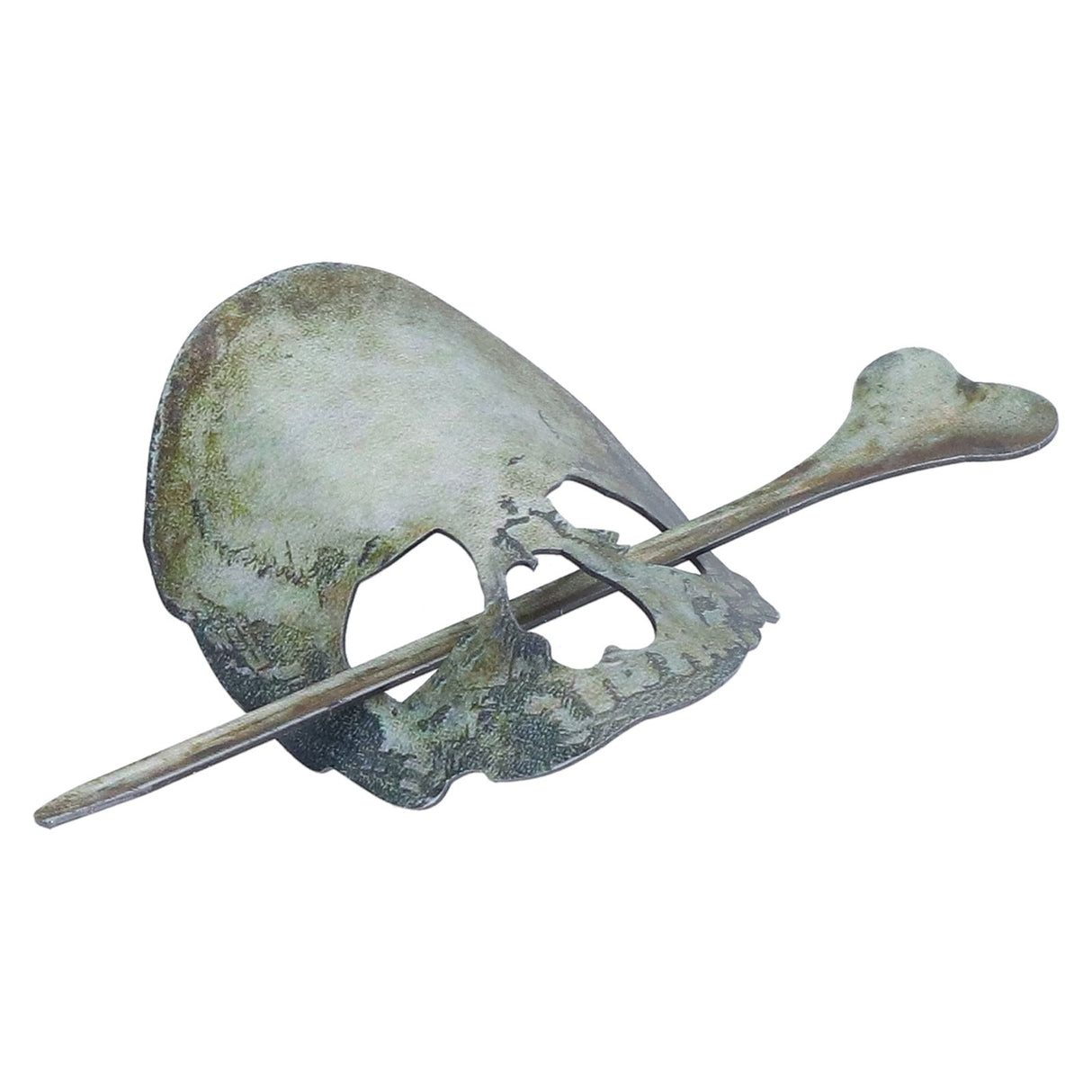 Halloween Hairpin Iron Small Exquisite Reusable Lifelike Halloween Hair Stick for Party Bar HomeSkull