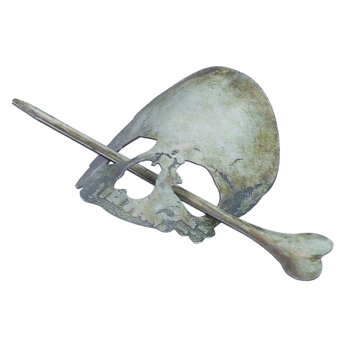 Halloween Hairpin Iron Small Exquisite Reusable Lifelike Halloween Hair Stick for Party Bar HomeSkull