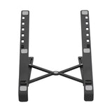 Desk Laptop Stand Foldable Aluminum Alloy Computer Stand Portable Laptop Riser Cooling RackBlack - Side View