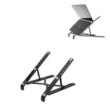 Desk Laptop Stand Foldable Aluminum Alloy Computer Stand Portable Laptop Riser Cooling RackBlack