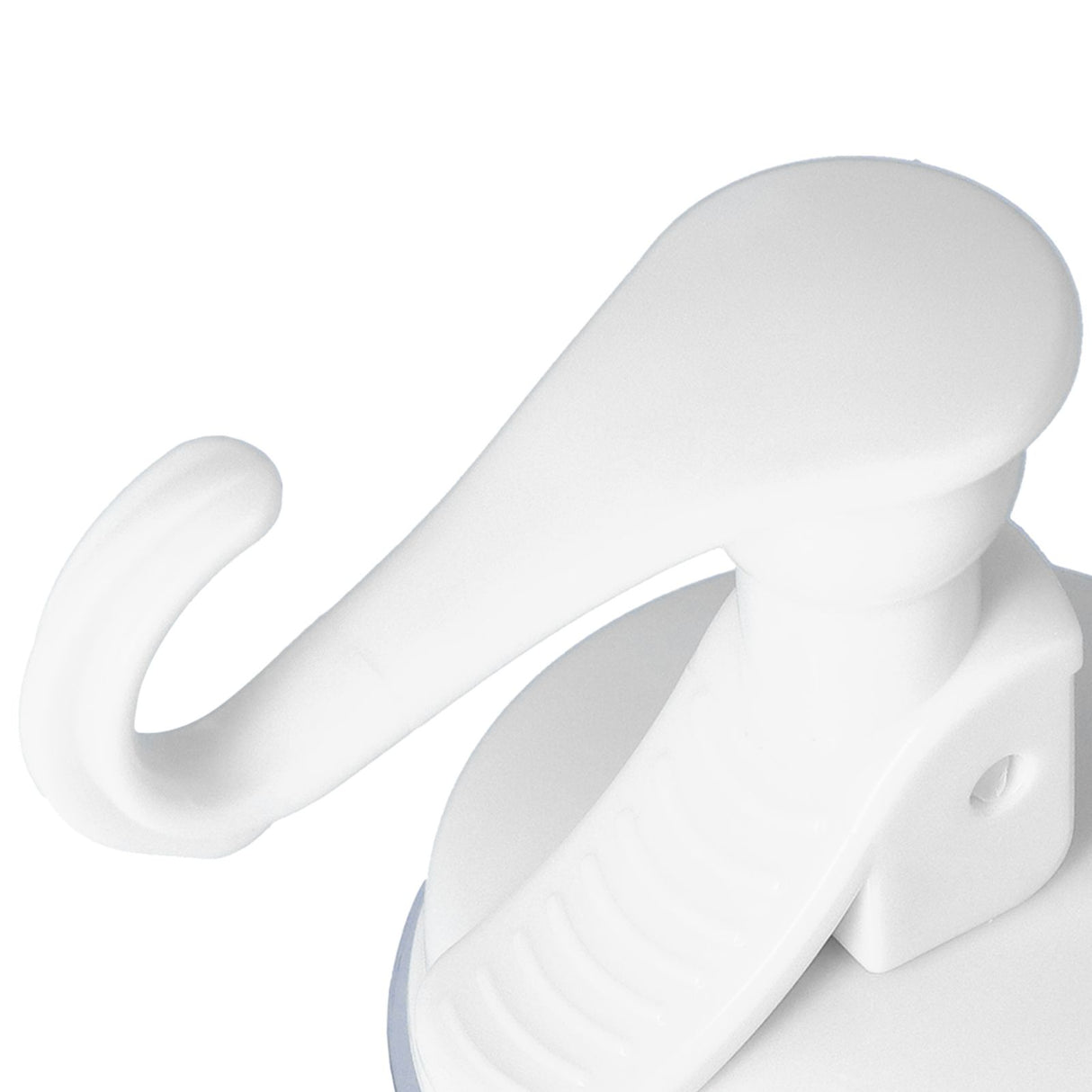 6PCS Strong Vacuum Wall Hook Towel Hook Plastic Self Adhesive Suction Cup for Kitchen Bathroom White