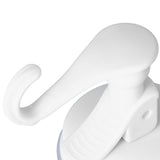 6PCS Strong Vacuum Wall Hook Towel Hook Plastic Self Adhesive Suction Cup for Kitchen Bathroom White