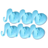 6PCS Strong Vacuum Wall Hook Towel Hook Plastic Self Adhesive Suction Cup for Kitchen Bathroom Blue - Extra Image