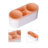 Hair Dryer Holder Wall Mounted Innovative Multifunctional Hair Tool Organizer with Stickers for Home Hotel BathroomOrange - Extra Image