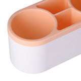 Hair Dryer Holder Wall Mounted Innovative Multifunctional Hair Tool Organizer with Stickers for Home Hotel BathroomOrange