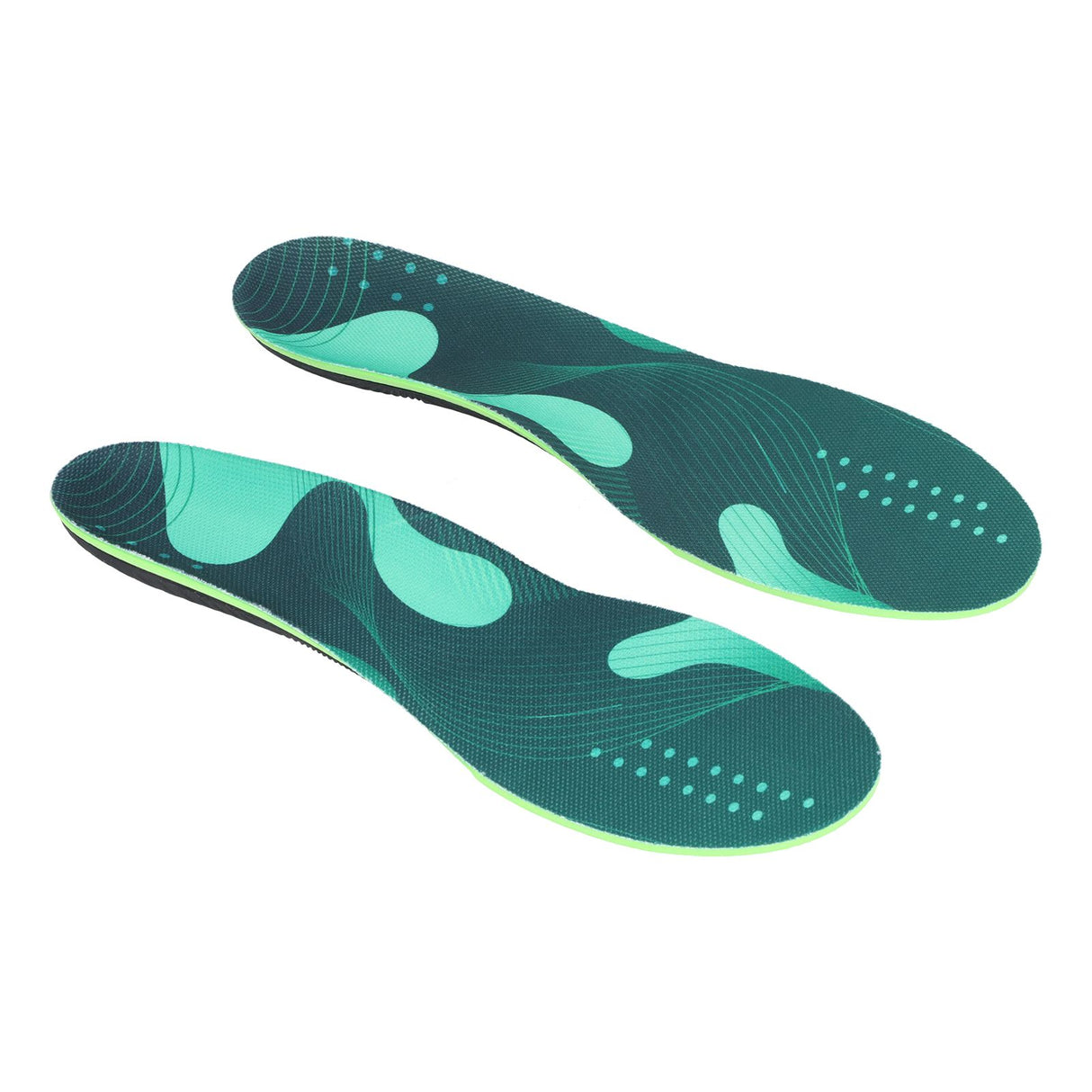 1 Pair Unisex Insole Breathable Elastic Shock Absorbing Foot Arch Support Orthopedic Shoe Pads L 44-47