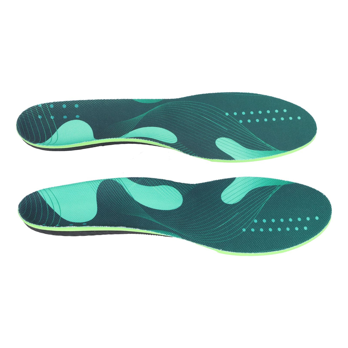 1 Pair Unisex Insole Breathable Elastic Shock Absorbing Foot Arch Support Orthopedic Shoe Pads L 44-47