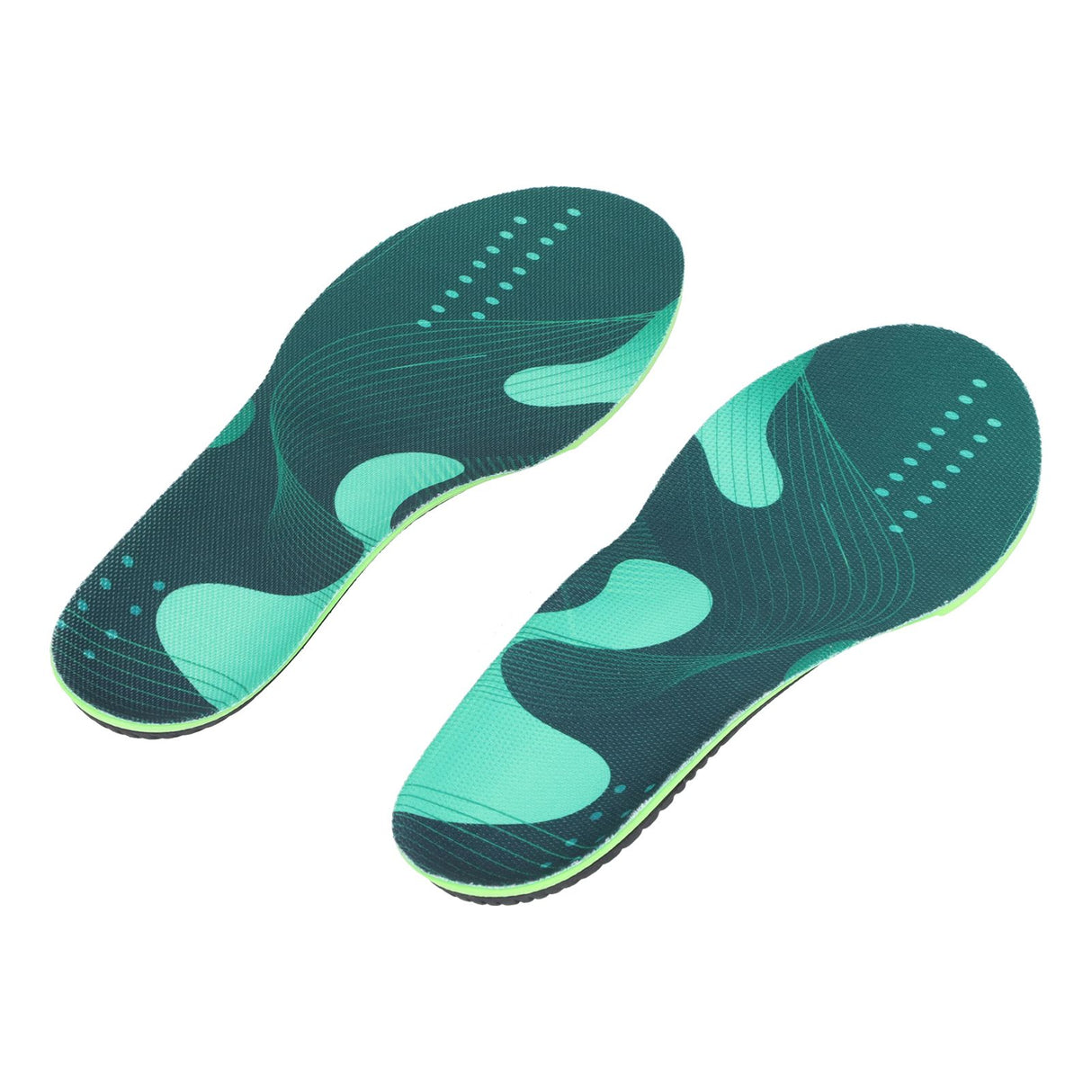 1 Pair Unisex Insole Breathable Elastic Shock Absorbing Foot Arch Support Orthopedic Shoe Pads L 44-47