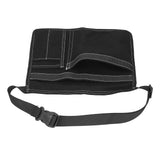 Unilateral Waist Hanging Tool Bag Wear Resistant Oxford Cloth Adjustable Tools Organizer for GardenBlack