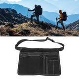 Unilateral Waist Hanging Tool Bag Wear Resistant Oxford Cloth Adjustable Tools Organizer for GardenBlack