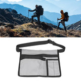 Unilateral Waist Hanging Tool Bag Wear Resistant Oxford Cloth Adjustable Tools Organizer for GardenGrey