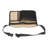 Unilateral Waist Hanging Tool Bag Wear Resistant Oxford Cloth Adjustable Tools Organizer for GardenKhaki Black - Close-Up Angle