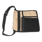 Unilateral Waist Hanging Tool Bag Wear Resistant Oxford Cloth Adjustable Tools Organizer for GardenKhaki Black