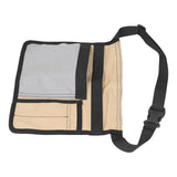 Unilateral Waist Hanging Tool Bag Wear Resistant Oxford Cloth Adjustable Tools Organizer for GardenKhaki Gray