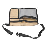 Unilateral Waist Hanging Tool Bag Wear Resistant Oxford Cloth Adjustable Tools Organizer for GardenKhaki Gray