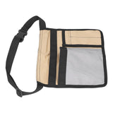 Unilateral Waist Hanging Tool Bag Wear Resistant Oxford Cloth Adjustable Tools Organizer for GardenKhaki Gray - Extra Image