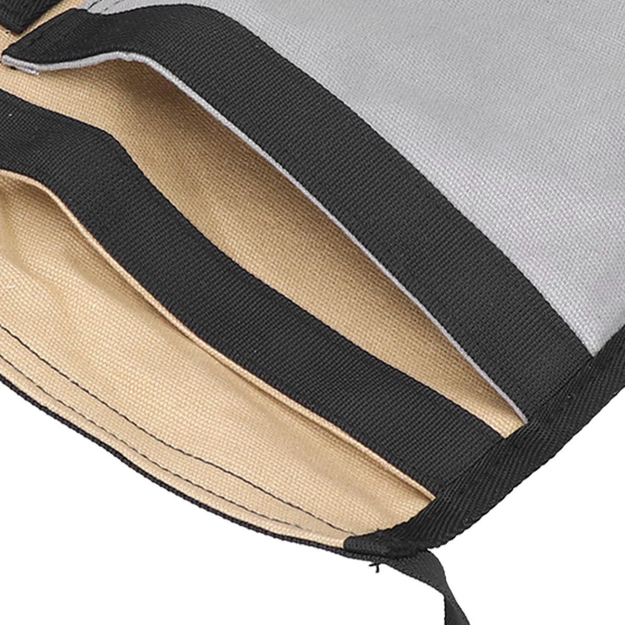 Unilateral Waist Hanging Tool Bag Wear Resistant Oxford Cloth Adjustable Tools Organizer for GardenKhaki Gray
