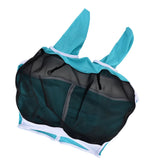 Breathable Horse Mask Universal Adjustable Elastic Mosquito Fly Repelling Veil Cover ProtectorGreen S 71x112x35cm / 28.0x44.1x13.8in