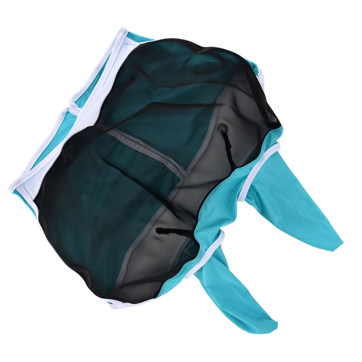 Breathable Horse Mask Universal Adjustable Elastic Mosquito Fly Repelling Veil Cover ProtectorGreen S 71x112x35cm / 28.0x44.1x13.8in