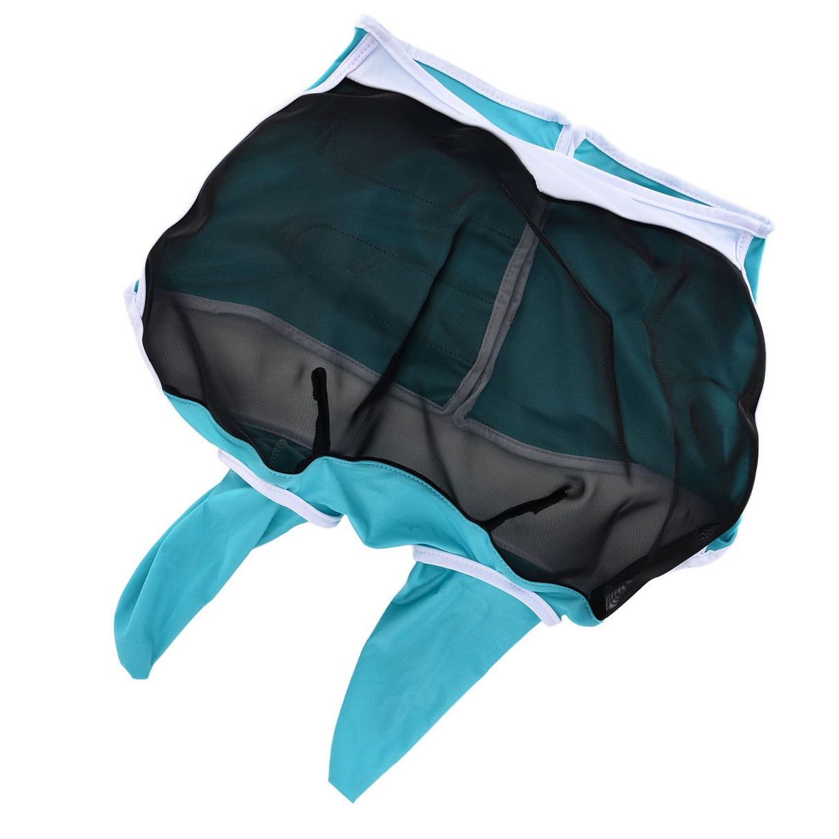Breathable Horse Mask Universal Adjustable Elastic Mosquito Fly Repelling Veil Cover ProtectorGreen S 71x112x35cm / 28.0x44.1x13.8in