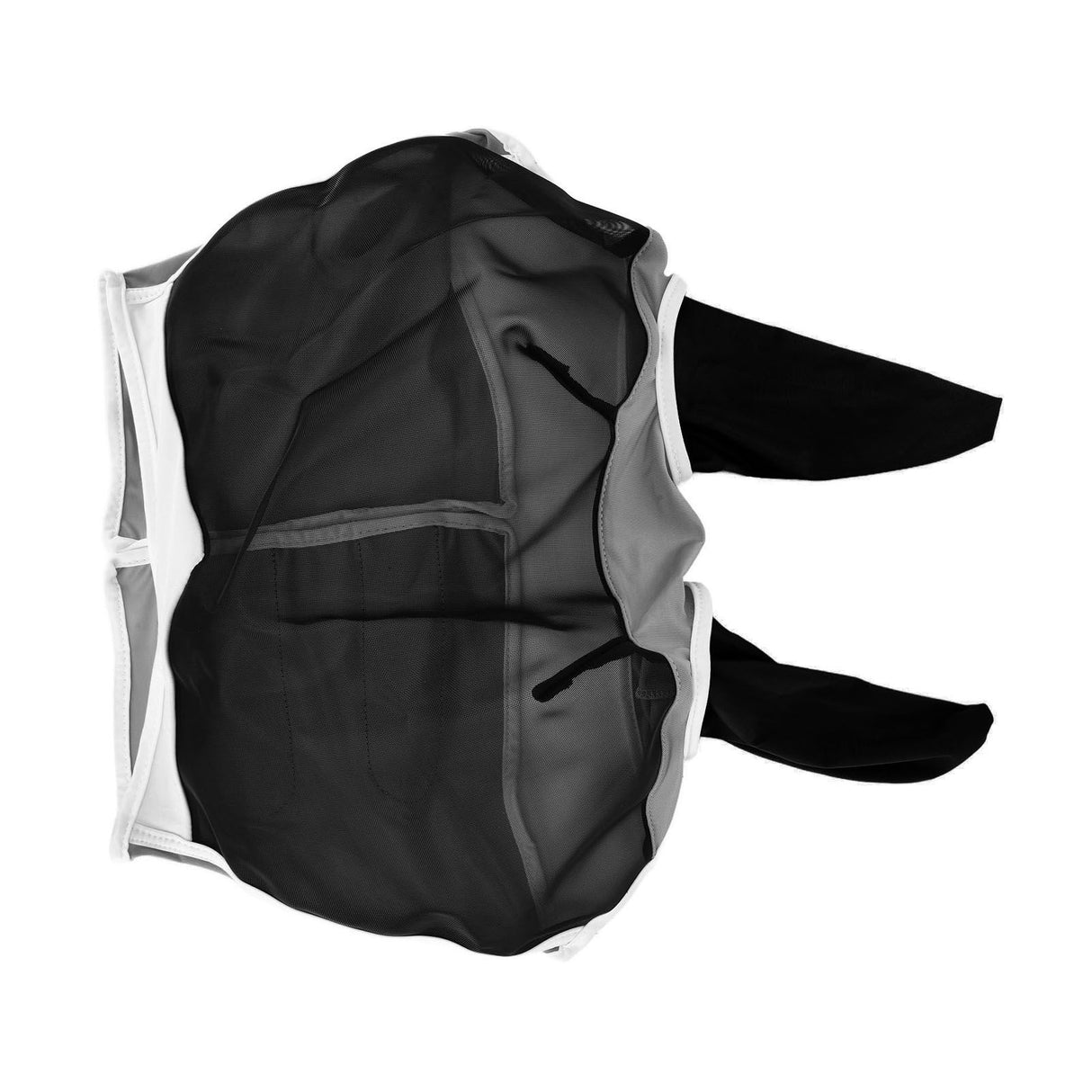 Breathable Horse Mask Universal Adjustable Elastic Mosquito Fly Repelling Veil Cover ProtectorBlack L 80x114x45cm / 31.5x44.9x17.7in