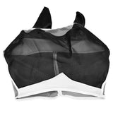 Breathable Horse Mask Universal Adjustable Elastic Mosquito Fly Repelling Veil Cover ProtectorBlack L 80x114x45cm / 31.5x44.9x17.7in
