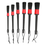6Pcs Car Detailing Brushes Cleaning Brush Set for Wheels Tire Interior Exterior Air Vents Cleaning Tools Kit - Front View