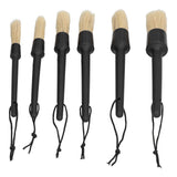 6Pcs/Set Car Detailing Brushes Soft Air Outlet Cleaning Brush for Car Wheels Tire Seat
