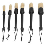 6Pcs/Set Car Detailing Brushes Soft Air Outlet Cleaning Brush for Car Wheels Tire Seat