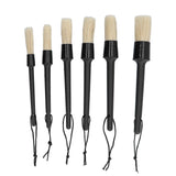 6Pcs/Set Car Detailing Brushes Soft Air Outlet Cleaning Brush for Car Wheels Tire Seat