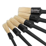 6Pcs/Set Car Detailing Brushes Soft Air Outlet Cleaning Brush for Car Wheels Tire Seat - Extra Image