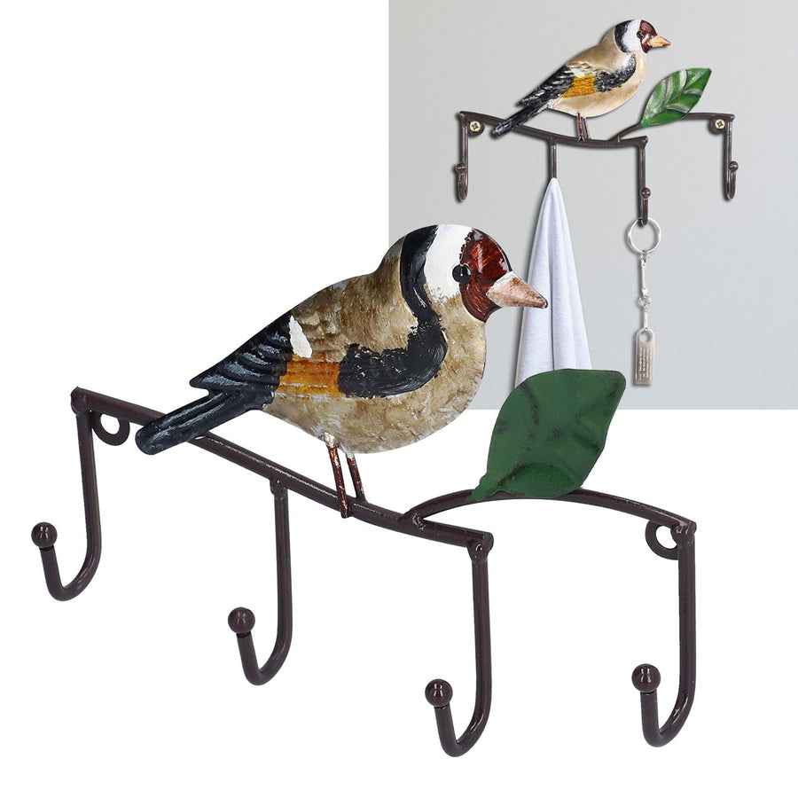 Key Hook Iron Bird Wall Hook Key Hanger Door Coat Rack Clothes Holder for Bedroom Living Room