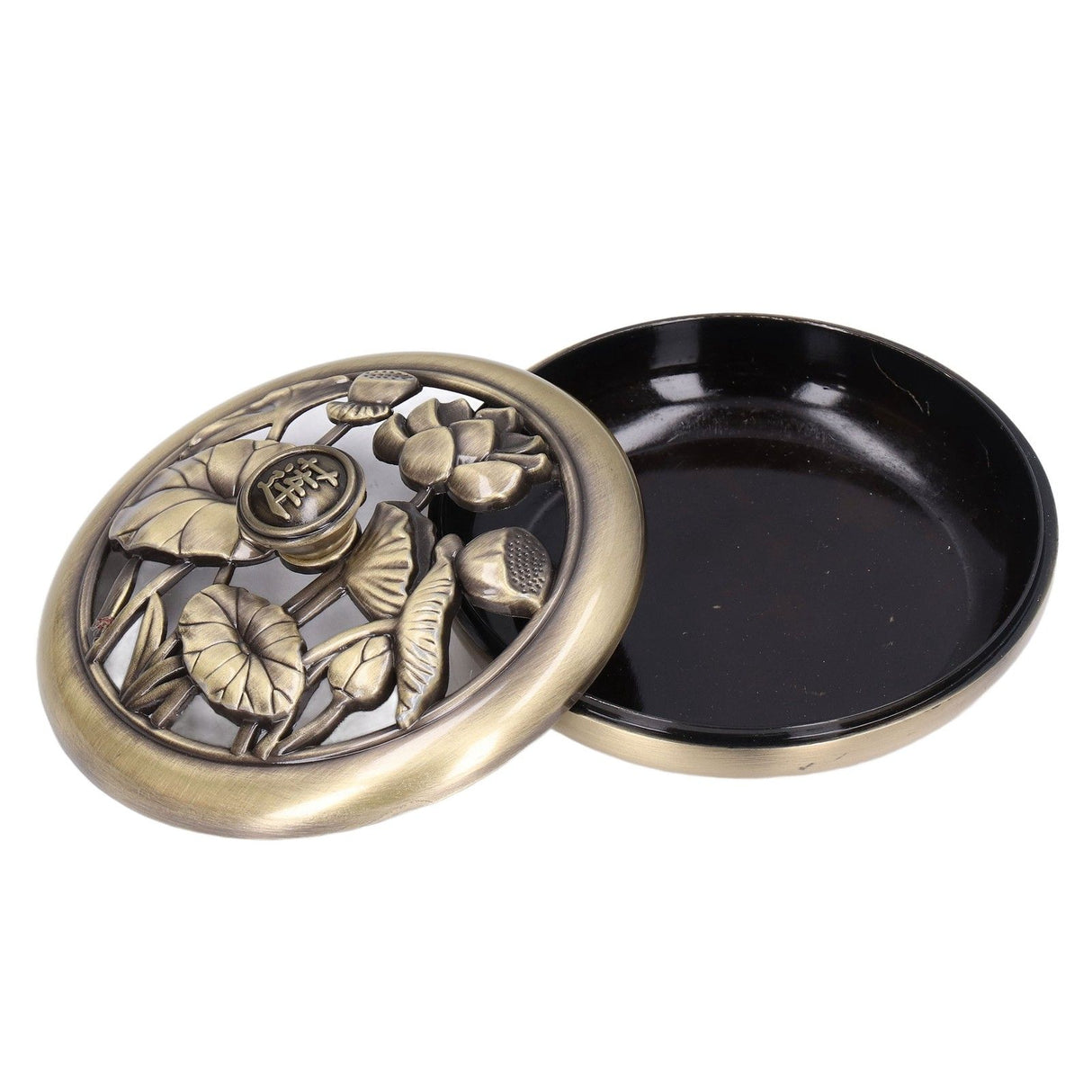 Coil Incense Burner Tray Vintage Incense Bowl Holder Metal Alloy for Living Room Bedroom Office368