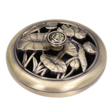 Coil Incense Burner Tray Vintage Incense Bowl Holder Metal Alloy for Living Room Bedroom Office368