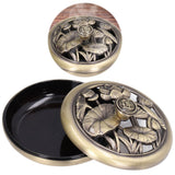 Coil Incense Burner Tray Vintage Incense Bowl Holder Metal Alloy for Living Room Bedroom Office368