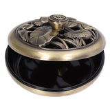 Coil Incense Burner Tray Vintage Incense Bowl Holder Metal Alloy for Living Room Bedroom Office368 - Extra Image